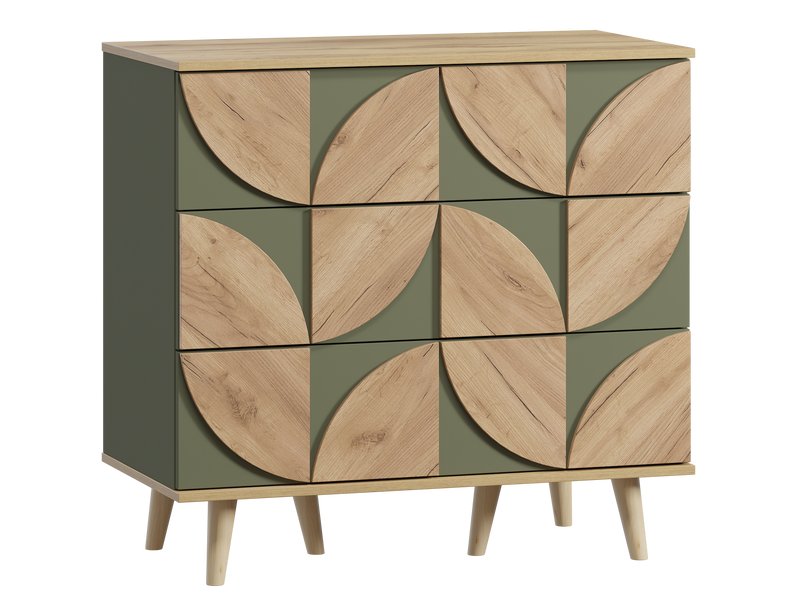 Комод Модерн 93x88 Оливковый