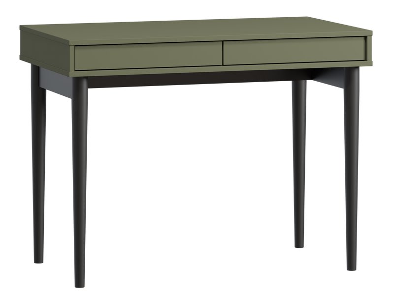 Письменный стол Эльси 100x55 Оливковый/Черный